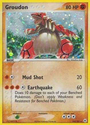 Groudon — EX Hidden Legends Pokémon TCG card by Mitsuhiro Arita
