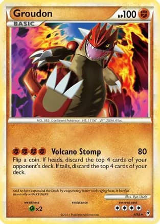 Groudon — Call of Legends Pokémon TCG card by Ryo Ueda