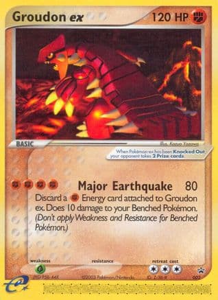 Groudon ex - 002 (Nintendo Power Magazine) — Nintendo Promos Pokémon TCG card by Kazuo Yazawa