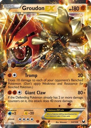 Groudon EX — Dark Explorers Pokémon TCG card by Shizurow