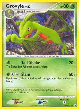 Grovyle — Stormfront Pokémon TCG card by Kouki Saitou