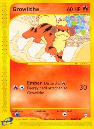 Growlithe (51) — Aquapolis