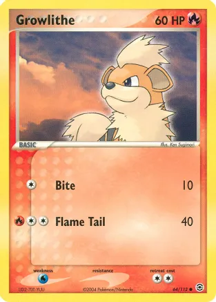 Growlithe — EX FireRed & LeafGreen