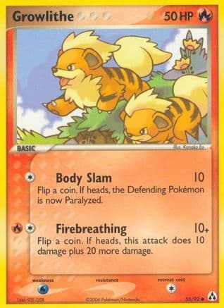 Growlithe — Legend Maker Pokémon TCG card by Kanako Eo