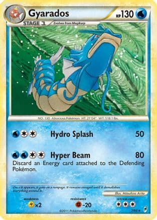 Gyarados — Call of Legends Pokémon TCG card by Mitsuhiro Arita