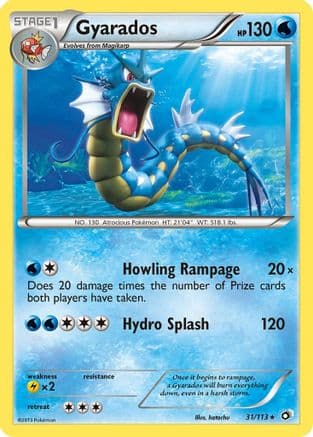Gyarados — Legendary Treasures Pokémon TCG card by hatachu
