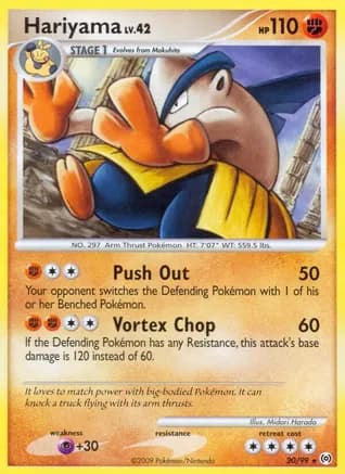 Hariyama — Arceus Pokémon TCG card by Midori Harada