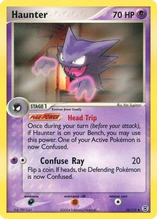 Haunter — FireRed & LeafGreen Pokémon TCG card by Midori Harada