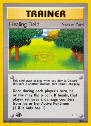 Healing Field — Neo Revelation Pokémon TCG card by Keiji Kinebuchi