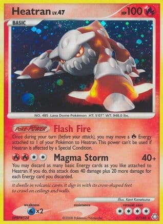 Heatran (6) — Legends Awakened Pokémon TCG card by Kent Konetsuna