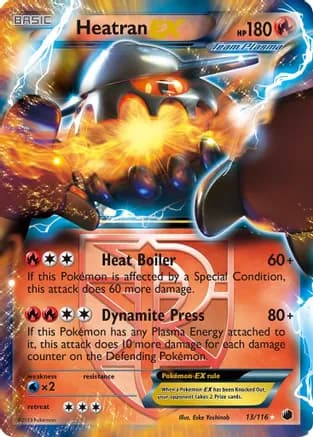 Heatran EX (Team Plasma) — Plasma Freeze