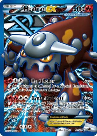 Heatran EX (Team Plasma) (Full Art) — Plasma Freeze Pokémon TCG card by 5ban Graphics