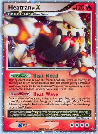 Heatran LV.X - DP31 — Diamond and Pearl Promos Pokémon TCG card by Shizurow