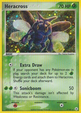 Heracross — EX Hidden Legends Pokémon TCG card by Hajime Kusajima