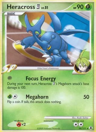 Heracross E4 — Rising Rivals Pokémon TCG card by Kouki Saitou
