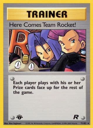 Here Comes Team Rocket! (71) — Team Rocket Pokémon TCG card by Ken Sugimori