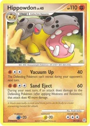 Hippowdon — Diamond and Pearl Pokémon TCG card by Kouki Saitou