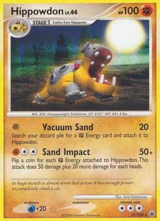 Hippowdon — Majestic Dawn Pokémon TCG card by Kent Kanetsuna