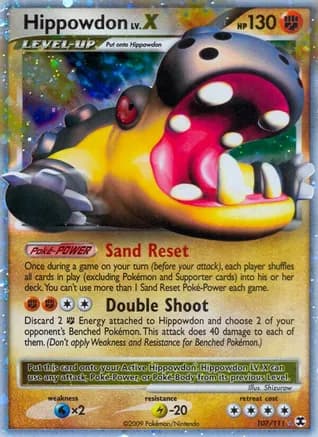 Hippowdon Lv.X — Rising Rivals Pokémon TCG card by Shizurow