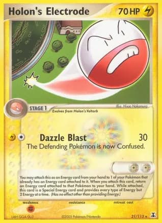 Holon's Electrode — EX Delta Species Pokémon TCG card by Hisao Nakamura