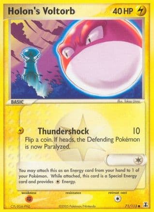 Holon's Voltorb — EX Delta Species Pokémon TCG card by Takao Unno