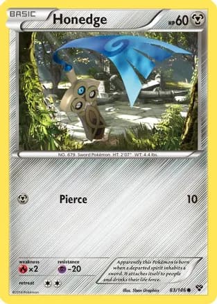 Honedge — XY Base Set Pokémon TCG card by 5ban Graphics