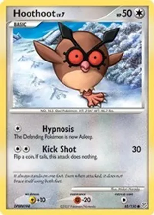 Hoothoot — Diamond and Pearl Pokémon TCG card by Midori Harada