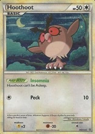 Hoothoot - HGSS05 — HGSS Promos Pokémon TCG card by Mitsuhiro Arita