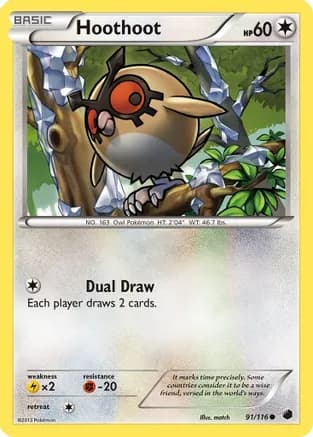 Hoothoot — Plasma Freeze Pokémon TCG card by match