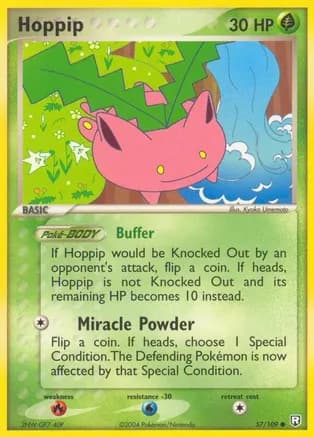 Hoppip — EX Team Rocket Returns Pokémon TCG card by Kyoko Umemoto