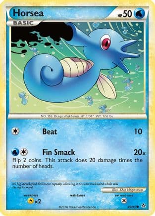 Horsea — Unleashed Pokémon TCG card by Shin Nagasawa