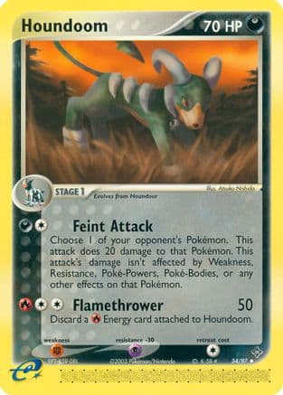 Houndoom — Dragon Pokémon TCG card by hncl