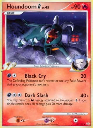 Houndoom G — Platinum Pokémon TCG card by Kent Kanetsuna