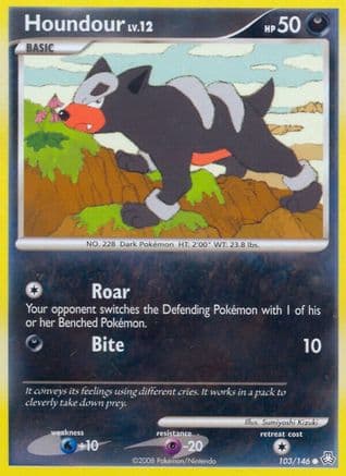 Houndour — Legends Awakened Pokémon TCG card by Sumiyoshi Kizuki