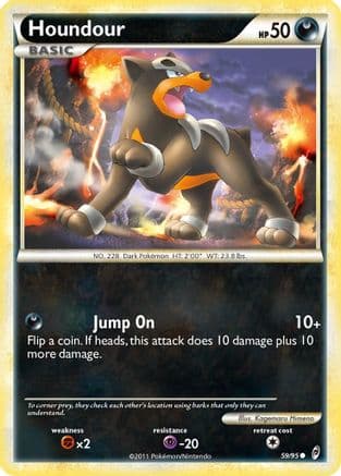 Houndour — Call of Legends Pokémon TCG card by Kagemaru Himeno
