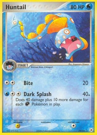 Huntail — EX Hidden Legends Pokémon TCG card by Kagemaru Himeno