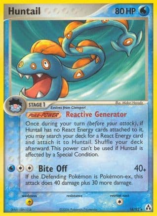 Huntail — Legend Maker Pokémon TCG card by Midori Harada