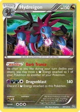 Hydreigon (97) — Dragons Exalted Pokémon TCG card by Sban Graphics