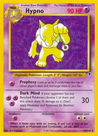 Hypno — Legendary Collection Pokémon TCG card by Yukiko Baba