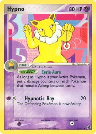 Hypno — FireRed & LeafGreen Pokémon TCG card by Yukiko Baba