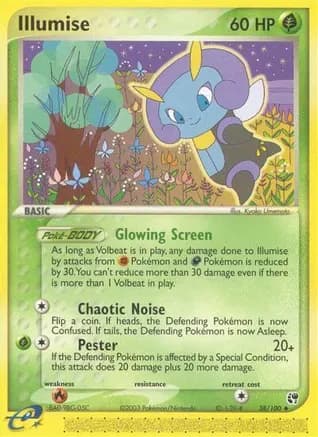 Illumise — EX Sandstorm Pokémon TCG card by Kyoko Umemoto