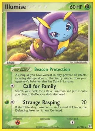 Illumise — EX Delta Species Pokémon TCG card by Midori Harada