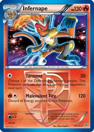 Infernape (Team Plasma) — Plasma Storm