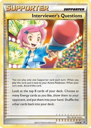 Interviewer's Questions — Unleashed Pokémon TCG card by Kouki Saitou
