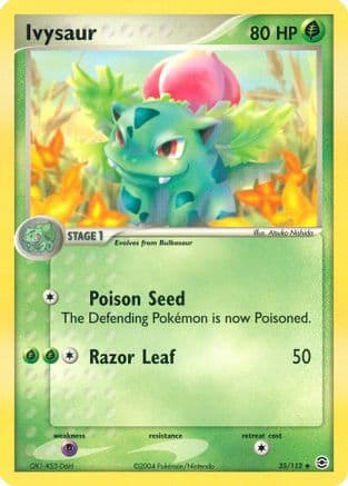 Ivysaur — FireRed & LeafGreen Pokémon TCG card by Hisao Nakamura