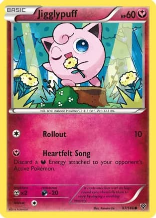 Jigglypuff (87) — XY Base Set Pokémon TCG card by Kanako Eo