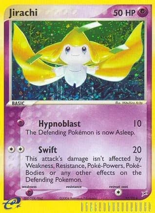 Jirachi — EX Team Magma vs Team Aqua Pokémon TCG card by Mitsuhiro Arita