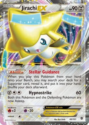 Jirachi EX — Plasma Blast Pokémon TCG card by Ryo Ueda