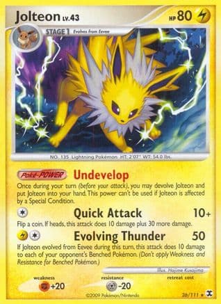 Jolteon — Rising Rivals Pokémon TCG card by Sanosuke Sakuma