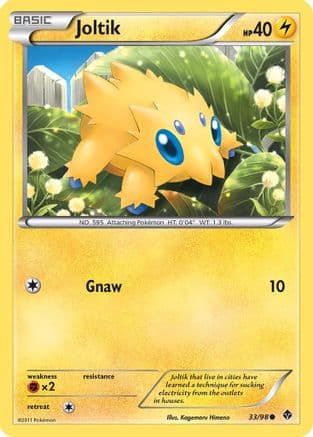 Joltik — Emerging Powers Pokémon TCG card by Shimaris Yukichi